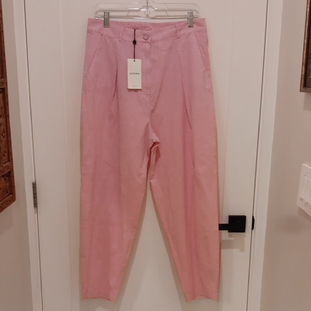 NWT, Nocturne Pink Slouchy Coated Pants